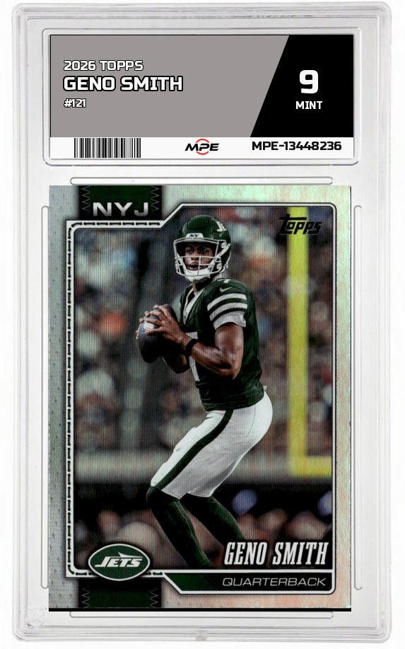2026 TOPPS #121 GENO SMITH MPE 9 MINT — graded card auctioned from the MPE vault