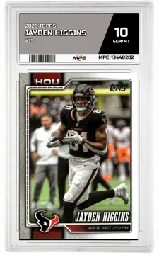 2026 TOPPS #79 JAYDEN HIGGINS MPE 10 GEM/MT — graded card up for auction