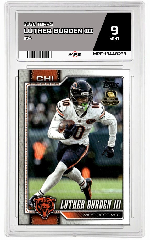 2026 TOPPS #34 LUTHER BURDEN III MPE 9 MINT — graded card auctioned from the MPE vault