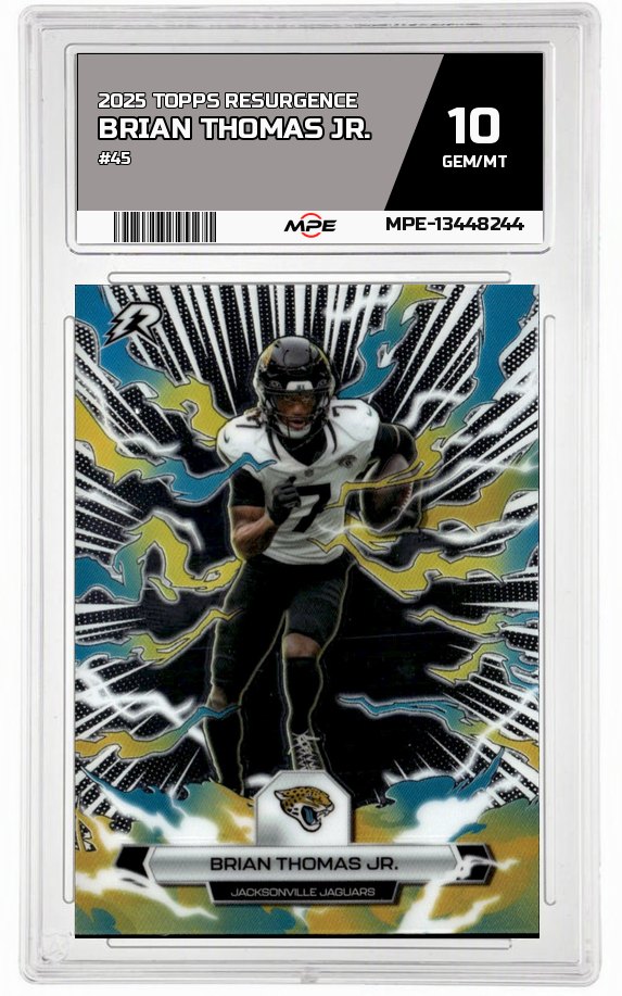 2025 TOPPS RESURGENCE #45 BRIAN THOMAS JR. MPE 10 GEM/MT — graded card auctioned from the MPE vault