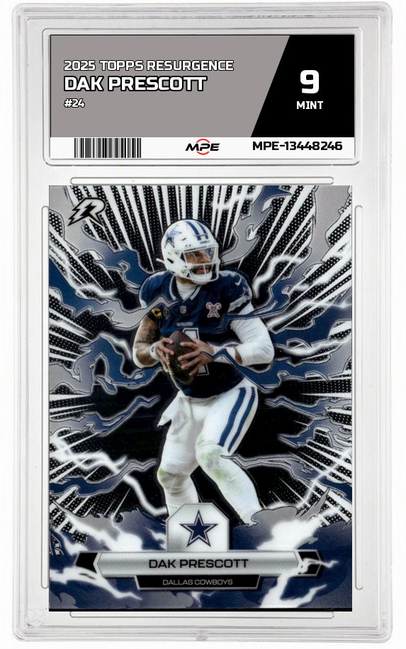 2025 TOPPS RESURGENCE #24 DAK PRESCOTT MPE 9 MINT — graded card auctioned from the MPE vault