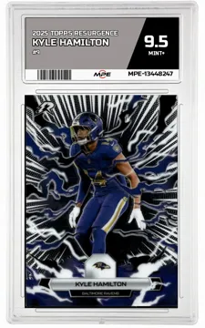 2025 TOPPS RESURGENCE #9 KYLE HAMILTON MPE 9.5 MINT+ — graded card up for auction