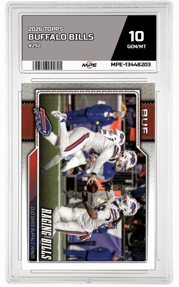 2026 TOPPS #292 BUFFALO BILLS MPE 10 GEM/MT — graded card auctioned from the MPE vault