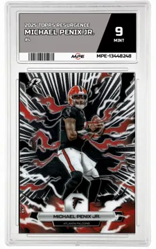 2025 TOPPS RESURGENCE #4 MICHAEL PENIX JR. MPE 9 MINT — graded card up for auction