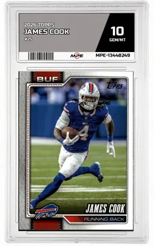 2026 TOPPS #25 JAMES COOK MPE 10 GEM/MT — graded card up for auction
