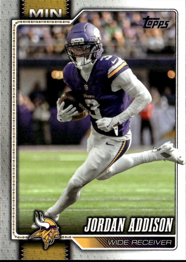 2026 Topps Jordan Addison graded slab