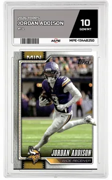 2026 TOPPS #132 JORDAN ADDISON MPE 10 GEM/MT — graded card up for auction