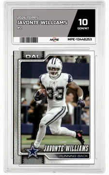 2026 TOPPS #51 JAVONTE WILLIAMS MPE 10 GEM/MT — graded card up for auction