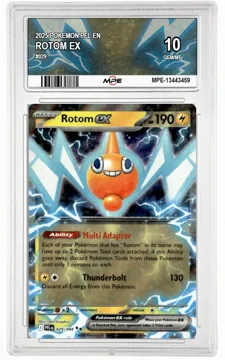 2025 POKEMON PFL EN #029 ROTOM EX MPE 10 GEM/MT — graded card up for auction