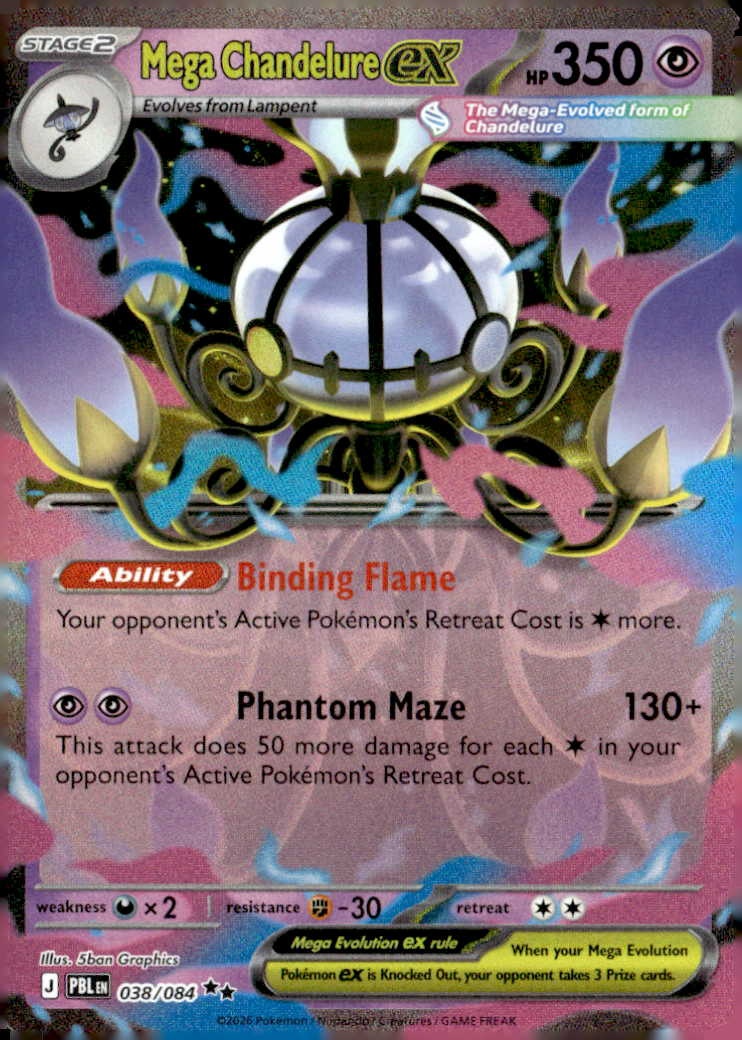 Mega Chandelure Ex graded slab