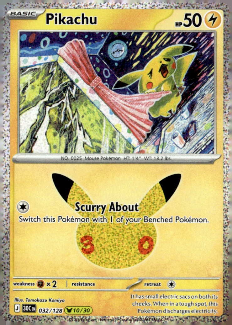 2026 Pokemon 30C En Pikachu graded slab