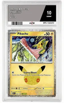 2026 POKEMON 30C EN HOLO #032/128 PIKACHU MPE 10 GEM/MT — graded card up for auction