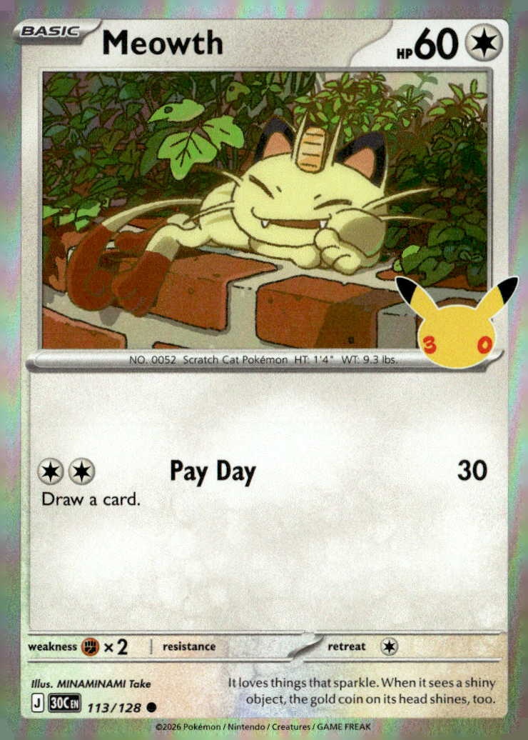 Meowth graded slab