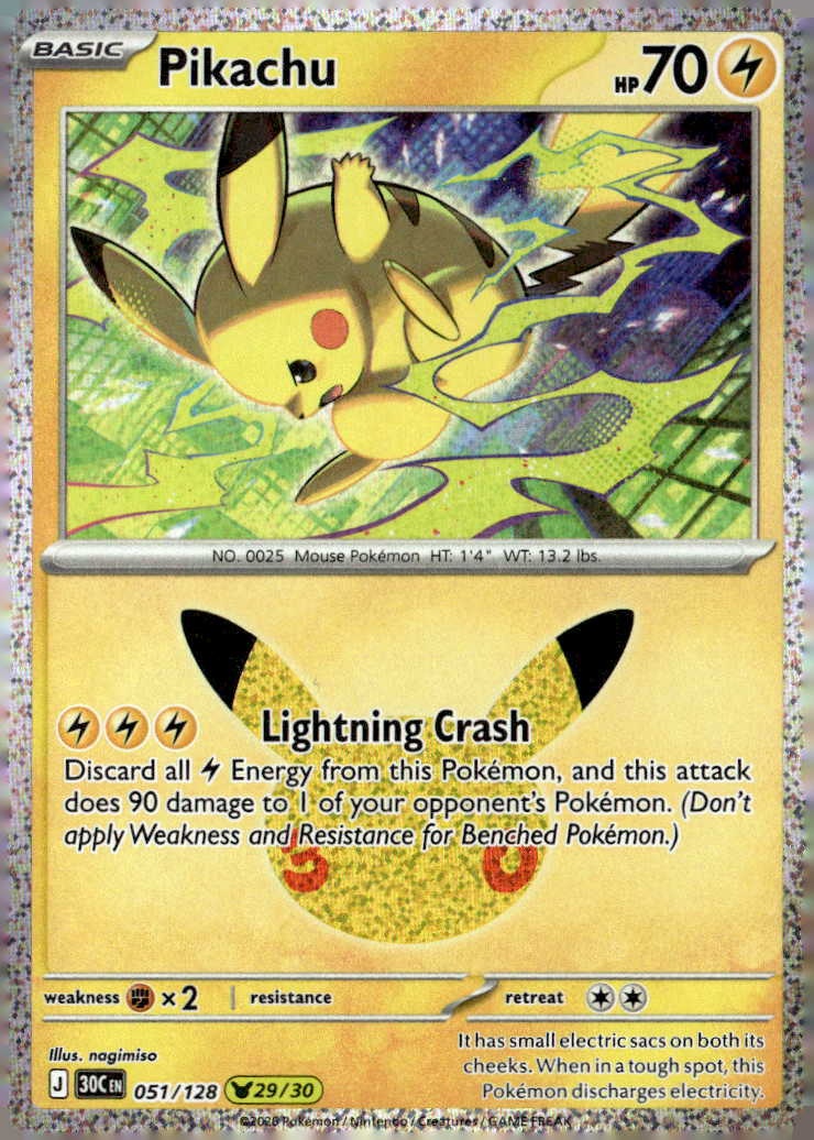 2026 Pokemon 30C En Pikachu graded slab