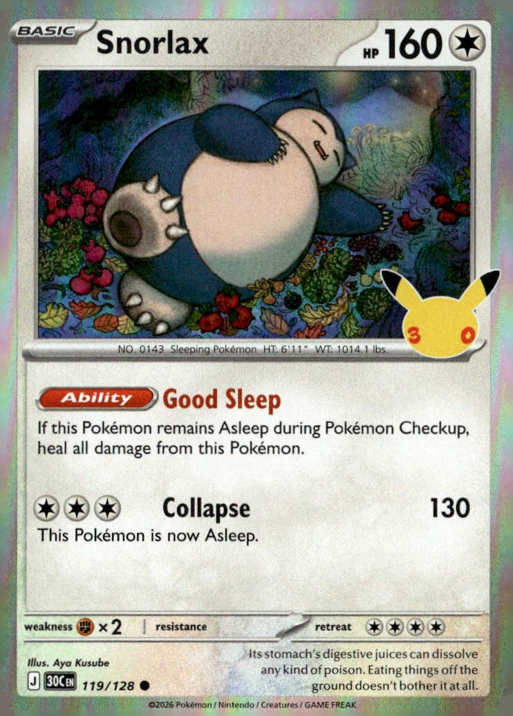 Snorlax graded slab