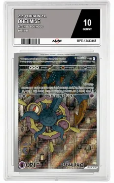 2026 POKEMON PBL PITCH BLACK-HOLO #091/084 DHELMISE MPE 10 GEM/MT — graded card up for auction