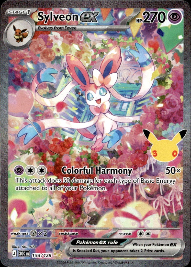 2026 Pokemon 30C En Sylveon Ex graded slab