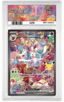 2026 POKEMON 30C EN 30th Celebration #153 SYLVEON EX MPE 10 GEM/MT — graded card up for auction