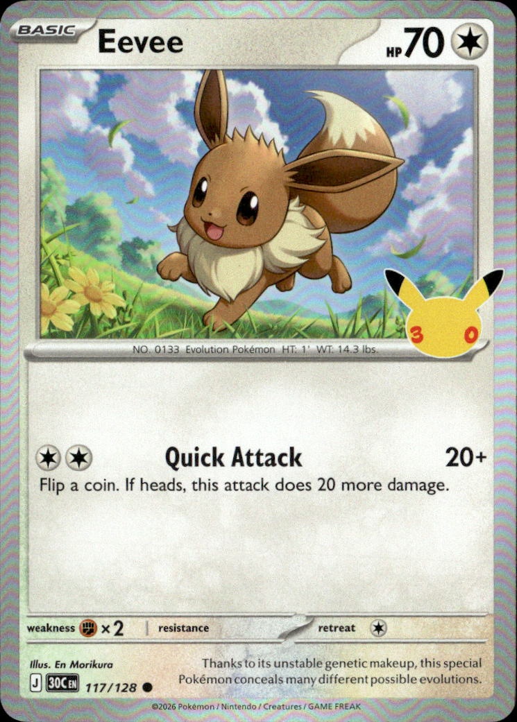 2026 Pokemon 30C En Eevee graded slab