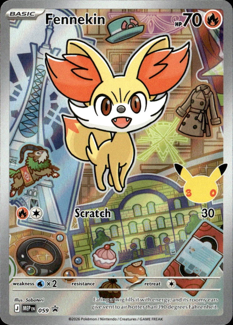 2026 Pokemon Mep En Fennekin graded slab