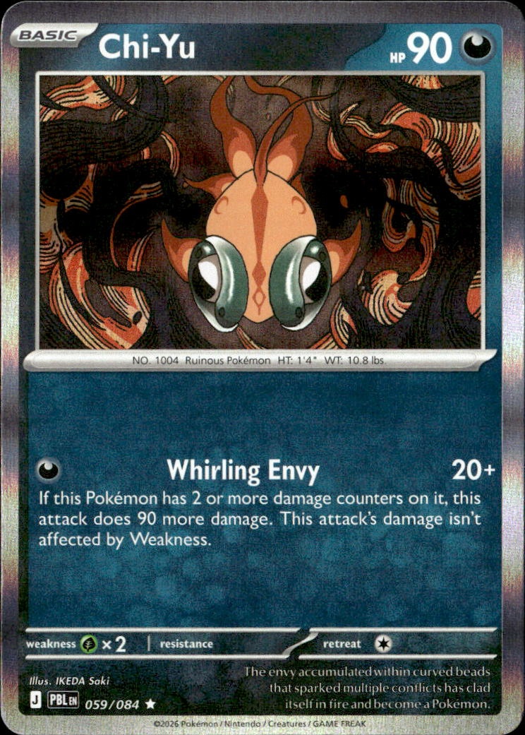 2026 Pokemon Pbl En Chi-Yu graded slab