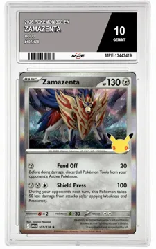 2026 POKEMON 30C EN HOLO #107/128 ZAMAZENTA MPE 10 GEM/MT — graded card up for auction