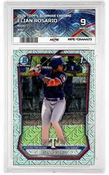 2026 TOPPS BOWMAN CHROME MOJO #241 ELIAN ROSARIO MPE 9 MINT — graded card up for auction