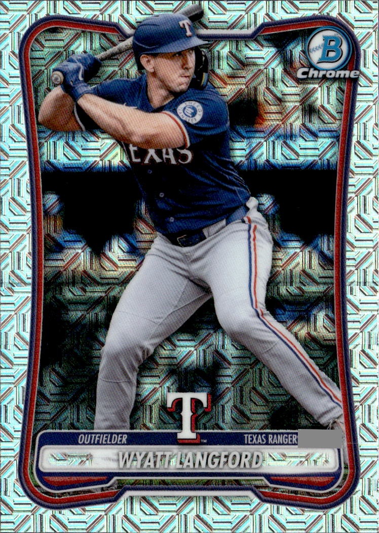 2026 Topps Bowman Chrome Wyatt Langford graded slab