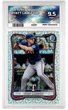 2026 TOPPS BOWMAN CHROME MOJO #56 WYATT LANGFORD MPE 9.5 MINT+ — graded card up for auction