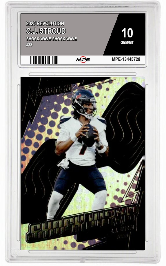 2025 REVOLUTION SHOCK WAVE-Shock Wave #38 C.J. STROUD MPE 10 GEM/MT — graded card auctioned from the MPE vault