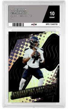 2025 REVOLUTION SHOCK WAVE-Shock Wave #38 C.J. STROUD MPE 10 GEM/MT — graded card up for auction