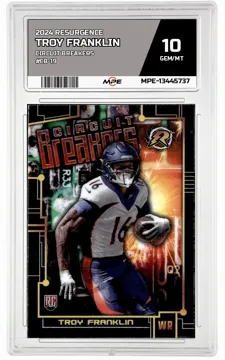 2024 RESURGENCE CIRCUIT BREAKERS #CB-19 TROY FRANKLIN MPE 10 GEM/MT — graded card up for auction