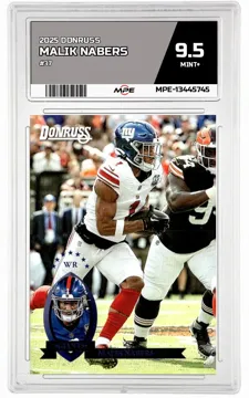 2025 DONRUSS #37 MALIK NABERS MPE 9.5 MINT+ — graded card up for auction