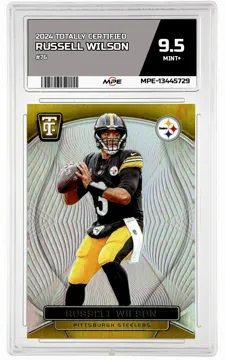 2024 TOTALLY CERTIFIED #76 RUSSELL WILSON MPE 9.5 MINT+ — graded card up for auction