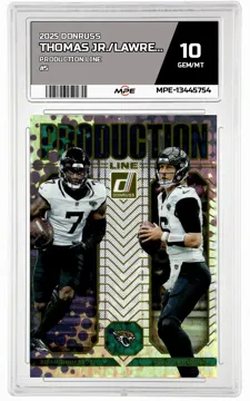 2025 DONRUSS PRODUCTION LINE #5 THOMAS JR./LAWRENCE MPE 10 GEM/MT — graded card up for auction