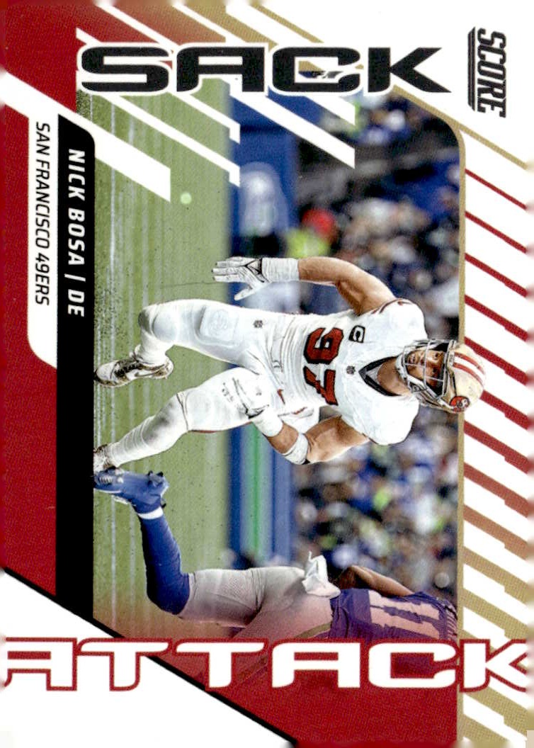 2025 Score Nick Bosa graded slab