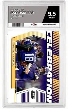 2025 SCORE CELEBRATION #C-SDA SAM DARNOLD MPE 9.5 MINT+ — graded card up for auction