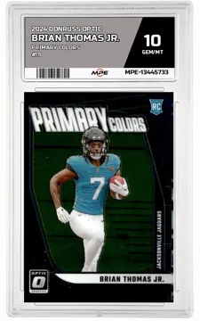 2024 DONRUSS OPTIC PRIMARY COLORS #19 BRIAN THOMAS JR. MPE 10 GEM/MT — graded card up for auction