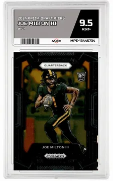 2024 PRIZM DRAFT PICKS #157 JOE MILTON III MPE 9.5 MINT+ — graded card up for auction