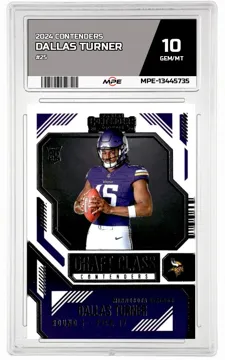 2024 CONTENDERS #25 DALLAS TURNER MPE 10 GEM/MT — graded card up for auction