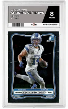 2026 BOWMAN CHROME #BCV-32 AMON-RA ST. BROWN MPE 8 NM/MT — graded card up for auction