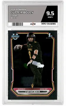 2026 BOWMAN CHROME #BCP-1 CUTTER BOLEY MPE 9.5 MINT+ — graded card up for auction
