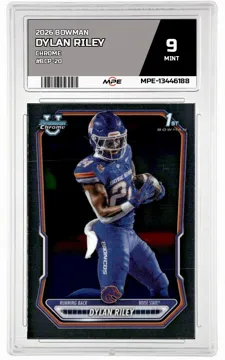 2026 BOWMAN CHROME #BCP-20 DYLAN RILEY MPE 9 MINT — graded card up for auction