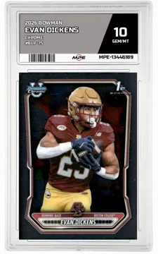 2026 BOWMAN CHROME #BCP-75 EVAN DICKENS MPE 10 GEM/MT — graded card up for auction