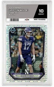 2026 BOWMAN CHROME-MOJO #BCP-109 GRIFFIN WILDE MPE 10 GEM/MT — graded card up for auction