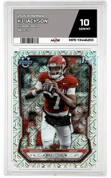 2026 BOWMAN CHROME MOJO #BCP-10 KJ JACKSON MPE 10 GEM/MT — graded card up for auction