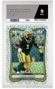 2026 BOWMAN CHROME-MOJO #BCV-39 MICAH PARSONS MPE 9 MINT — graded card up for auction