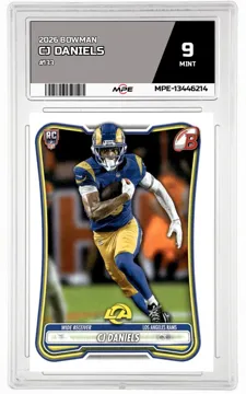 2026 BOWMAN #133 CJ DANIELS MPE 9 MINT — graded card up for auction