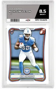 2026 BOWMAN #147 NICK SINGLETON MPE 8.5 NM/MT+ — graded card up for auction