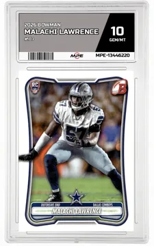 2026 BOWMAN #103 MALACHI LAWRENCE MPE 10 GEM/MT — graded card up for auction